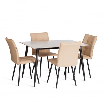 Стул обеденный Bari Bari LT, экокожа, бежевая, 41х55х89 см_5