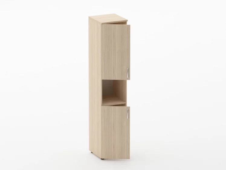 Шкаф высокий закрытый с нишей Glassy 6.19.11Л Туя_1