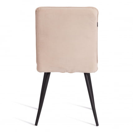 Стул обеденный Sweet велюр, 46х55х88, молочный/черный, (Porsche 2)_3