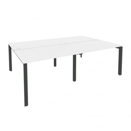 Рабочая станция на П-образном м/к ONIX O.MP-D.RS-4.2.8 Белый Бриллиант/Антрацит_0