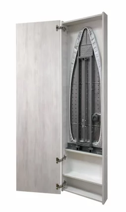 Шкаф со встроенной гладильной доской Iron Box (левый) Беленый дуб_1