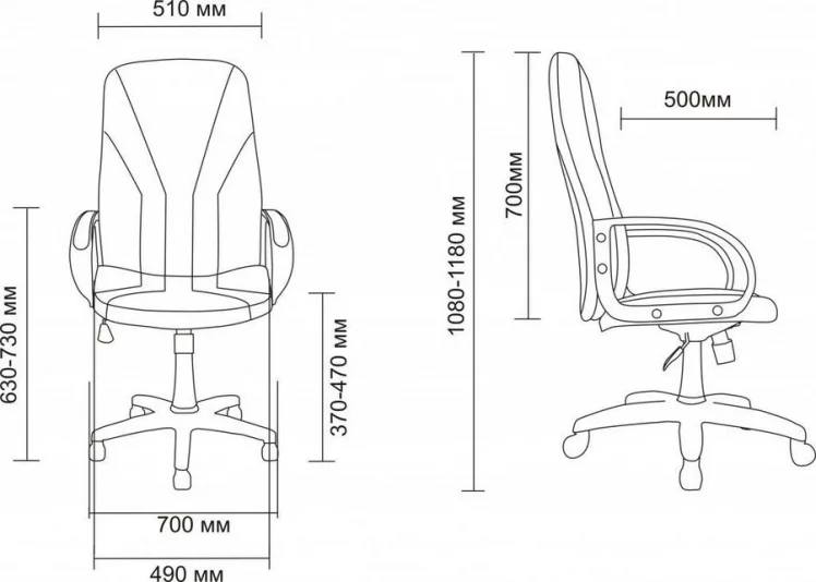 Кресло AV 101 (аналог Менежер), кож.зам. Шоколад_1