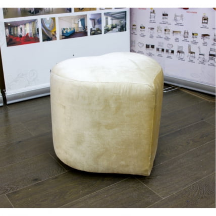 Пуф Сердце бежевый_0