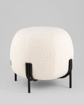 Пуф Флик new ткань букле молочный_0