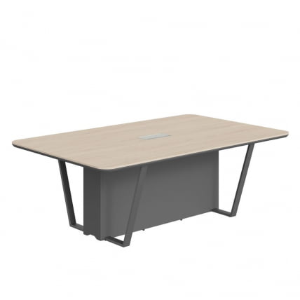 Стол для заседаний Line СФ-571722.1 Дуб светлый Черный графит_0