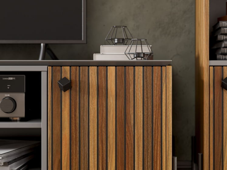 Гостиная Элиот №2 Оникс Серый/Орех фактурный_4