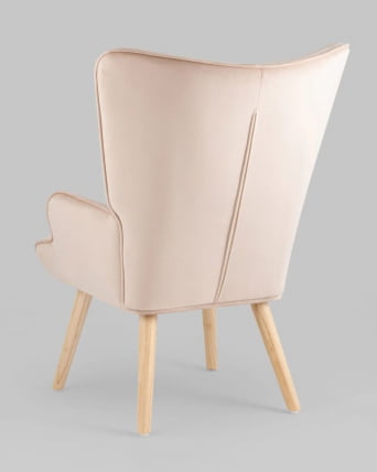 Кресло Хью велюр Бежевый_3