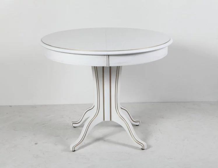 Стол обеденный Орион-5 (d1200) тон 1 с золотой патиной_0