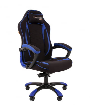 Кресло геймерское CHAIRMAN GAME 28 Синий-черный_0