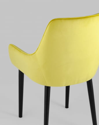 Стул Джоан велюр Желтый_6