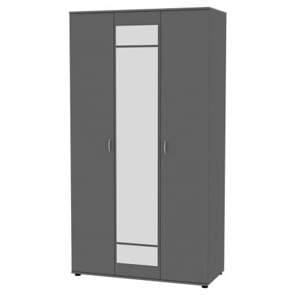 Шкаф распашный Алиса(H5_M)2230х1200х540ручкаскоба96мм(Графит)_0