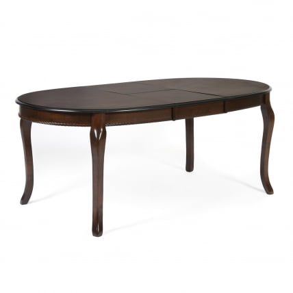 Стол раскладной Royal ( RY-T6EX ) дерево гевея/мдф, 150+44х106х75см, Tobacco_1