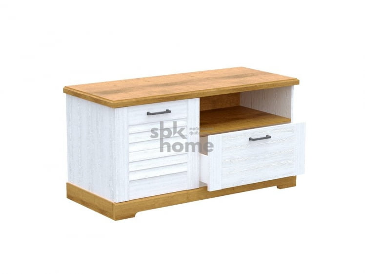 Тумба под ТВ, Кантри (1236*534*634) Сосна Андерсен, Орех Риббек натуральный, 31003 _0