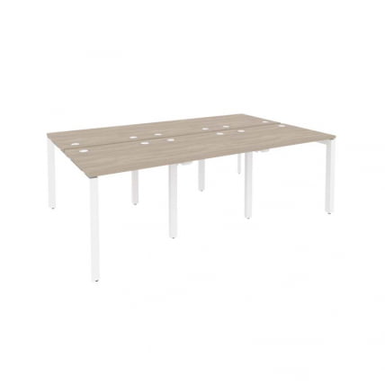 Рабочая станция на П-образном м/к ONIX O.MP-D.RS-6.0.7 Дуб Аттик/Белый_0