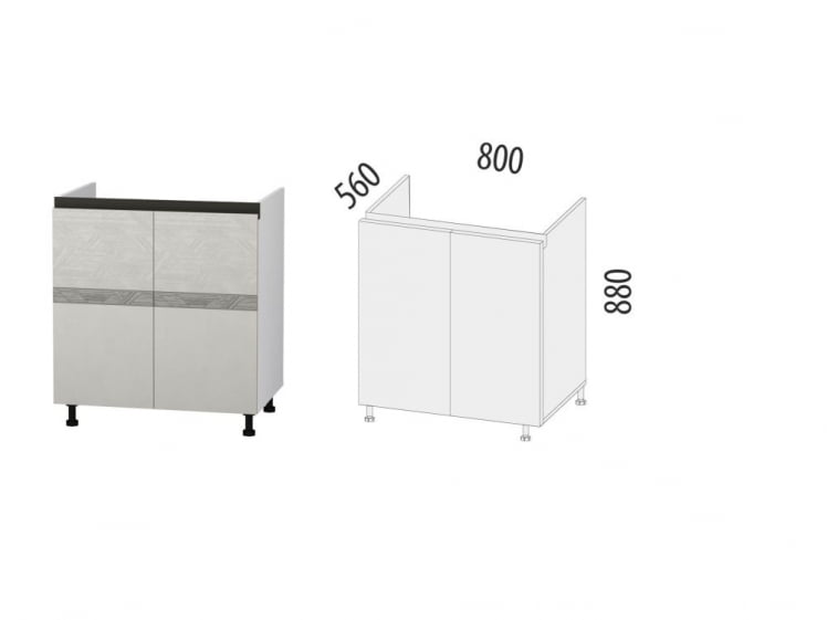 Напольный шкаф под мойку Бостон 104.51_3