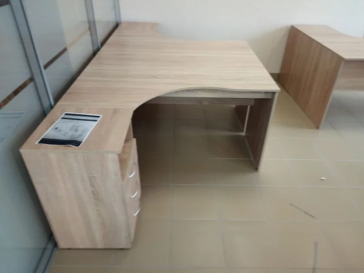 Стол письменный левый SET140-1 L Дуб Cонома Cветлый_1