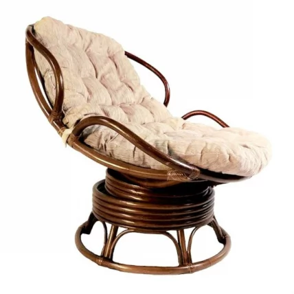 Кресло Папасан Челси вращающийся 23/03B молочный шоколад_0