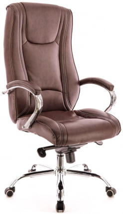 Кресло руководителя King M кожа Коричневый_3