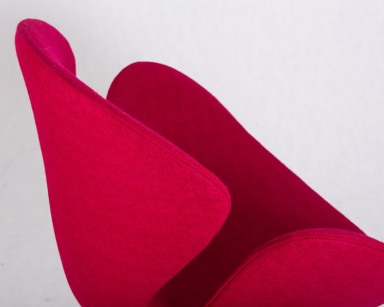 Кресло дизайнерское DOBRIN SWAN Бордо ткань AF5_8