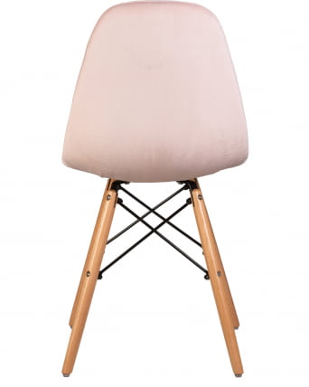 Стул обеденный DOBRIN BENNET Пудрово-розовый велюр HLR-39_4