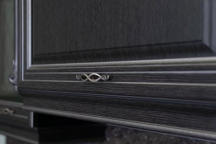 Угловой кухонный гарнитур 2400 Италия №02 Черный Дуб темный_3