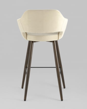 Стул барный Саймон Б велюр Бежевый_6