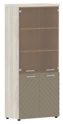 Шкаф комбинированный с топом Torr LUX TLHC 85.2 Сосна Эдмонд Капучино_0