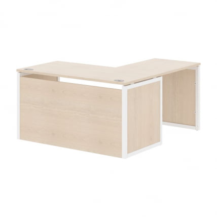 Стол письменный угловой левый XTEN-QP XQPCT 1415H L Бук Тиара Белый_0