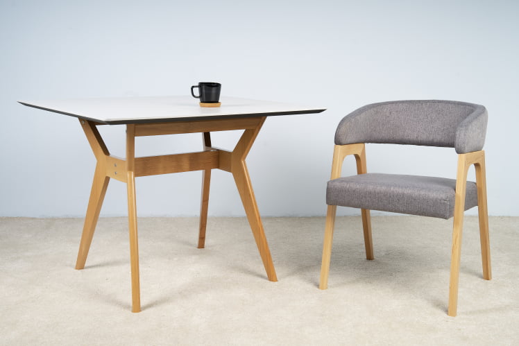 Стол Нарвик 960*960 мрамор Бианко Темный орех_3