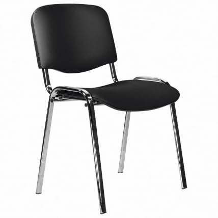 Стул STAFF Iso Lite CF-008, хром, кожзам черный (Z-11)_0