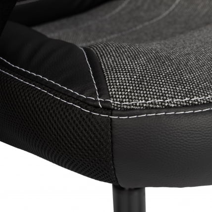 Кресло INTER (24) кож/зам/ткань, черный/серый, 36-6/207/TW-12/TW-11_6