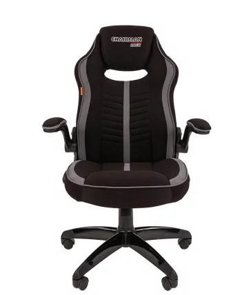 Кресло геймерское CHAIRMAN GAME 19 Серый-черный_1