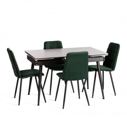 Стул обеденный Asti TREND, велюр, Deep Forest (изумруд), 47х54х86 см_5