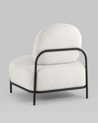 Кресло Стоун 1 ткань букле Молочный_7