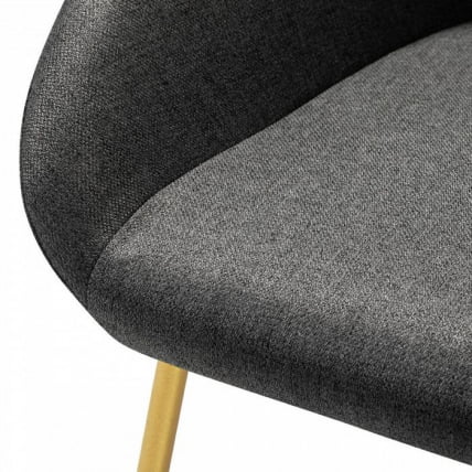 Стул Кент темно-серый/Линк золото / Kent_3