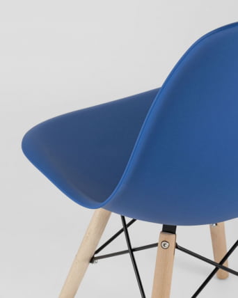 Стул Еамес ДСВ 4 шт. Синий / Eames DSW_10