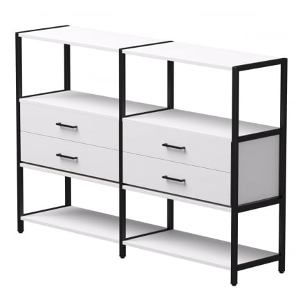 Набор стеллажных систем Everprof EVO №2  Белый Черный_0