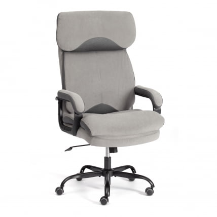 Кресло руководителя Duke metal BL велюр, серый, 29/TW-12_0