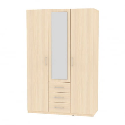 Шкаф распашный R-198х135х60-3-M(ДМ)_0