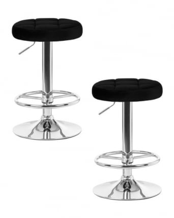 Табурет барный DOBRIN BRUNO (черный велюр (MJ9-101)) 2 шт_0