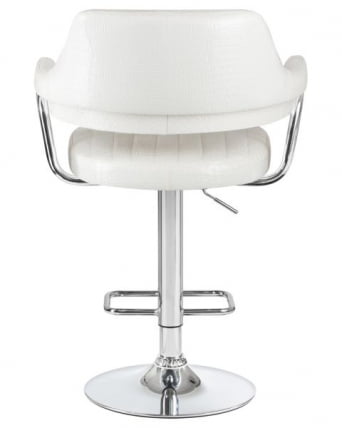 Стул барный DOBRIN CHARLY (белый крокодил) 2 шт_5