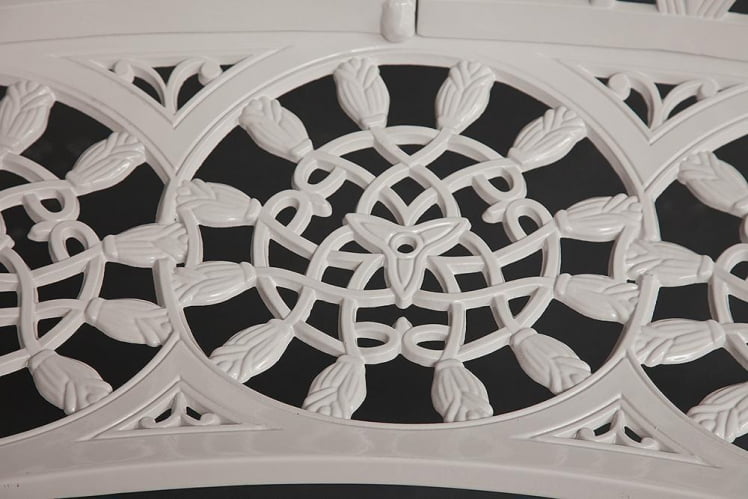 Скамья Secret De Maison Strauss (Штраус) алюминиевый сплав, 99хх56х76см, butter white_6