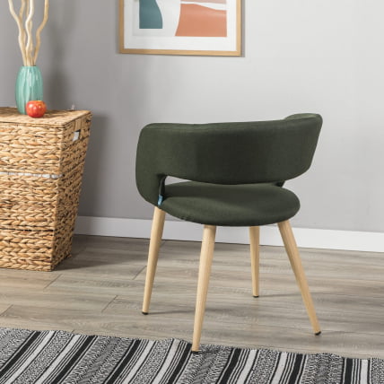 Кресло Hugs темно-зеленый/нат.дуб_3