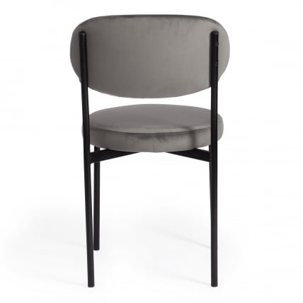 Стул REVO (mod. 7033) / 1 шт. в упаковке ткань/металл, 47х54х82 см, высота до сиденья 47 см, серый barkhat 26/черный_3