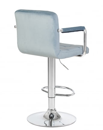 Стул барный DOBRIN KRUGER ARM Пудрово-голубой велюр MJ9-74_3