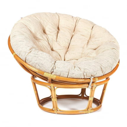 Кресло PAPASAN 23/01 W /с подушкой/ диаметр подушки 129 см, 115х101х104 см, Honey (мед), ткань Старт_0