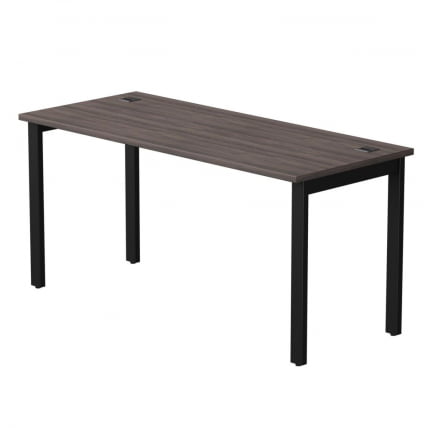 Стол прямой на металлокаркасе, опоры 90 гр Everprof EVO 254S008 Дуб Пасадена Черный_0
