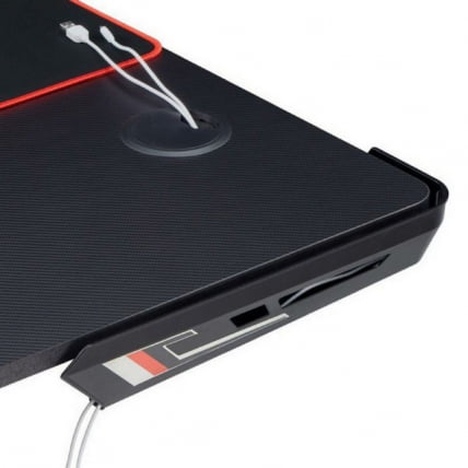 Стол для для компьютера (для геймеров) L-формы c электрической регулировкой по высоте EUREKA ERK-EGD-L60R-B-US_1