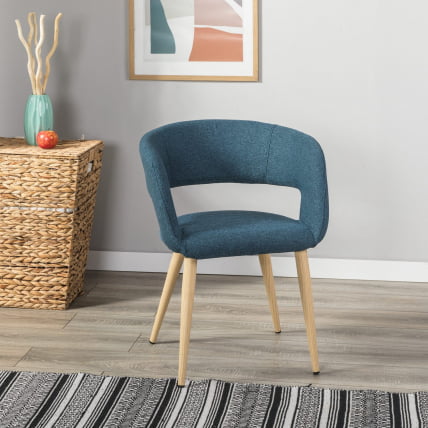 Кресло Hugs синий/нат.дуб_0