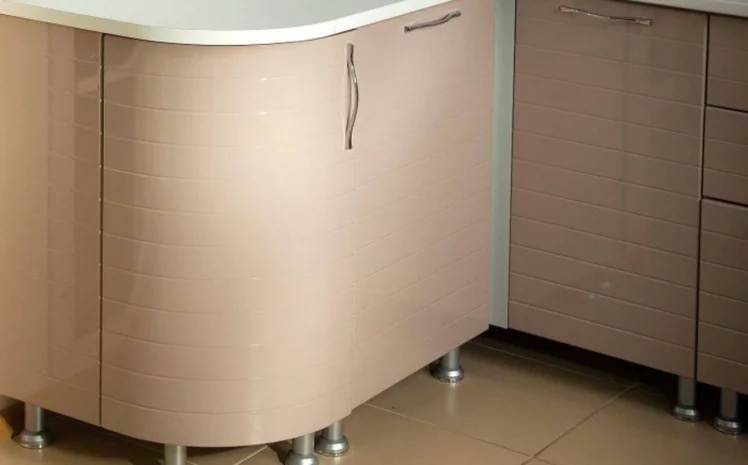 Тумба кухонная окончание 316 радиусная Анастасия ЛД 018.333.000 Капучино_1